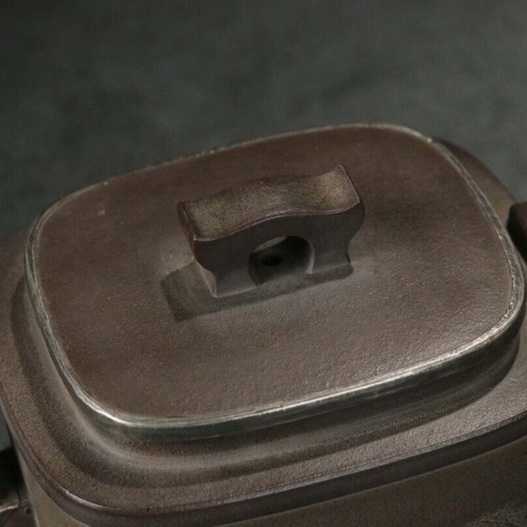 Collectible Zisha Clay Teapot Mud Painting Style bu Ji Shan H8.3*14.8*7.8cm - Picture 6 of 9